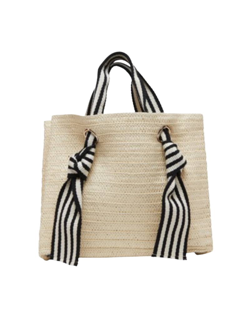 straw mini reese tote