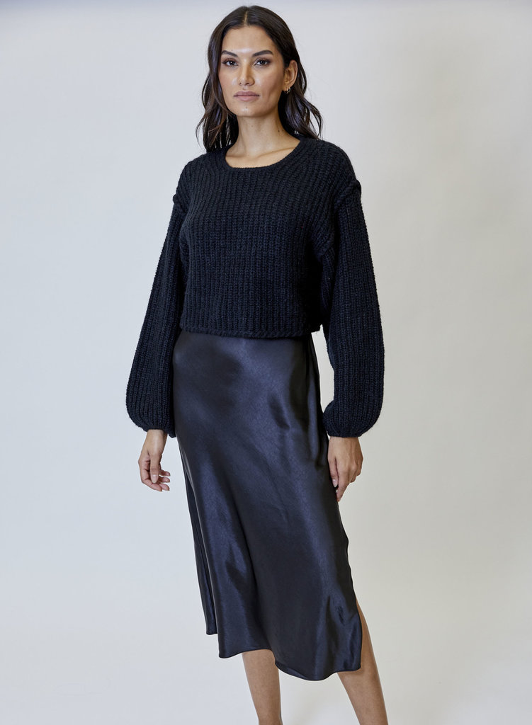 dH Eva Sweater Dress Combo Black F22