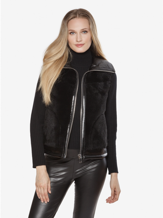Mink Down Coat Black MK-70 - I Am More 