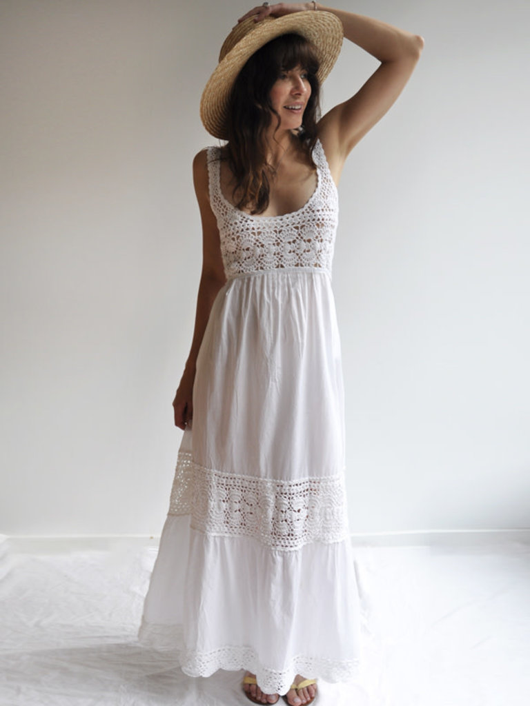 Anna Kosturova Brianne Maxi Dress White R23