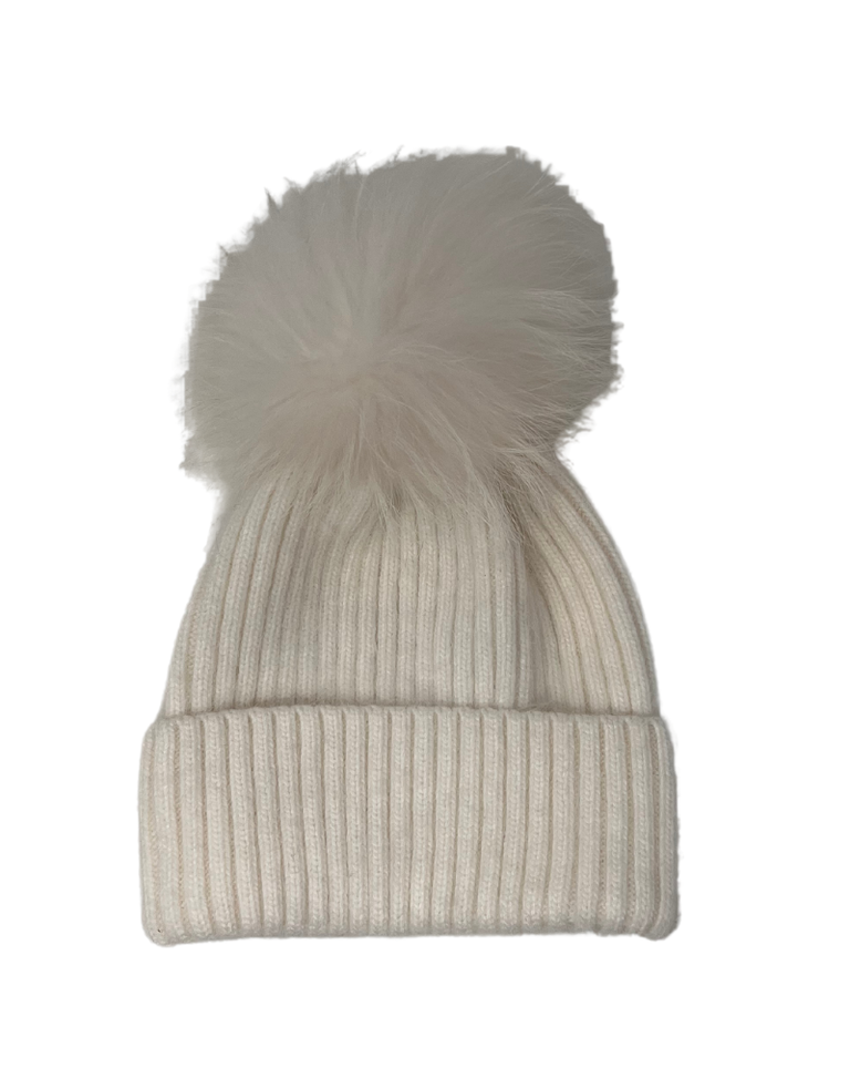 Linda Richards HA-62 Mohair Wool Hat White