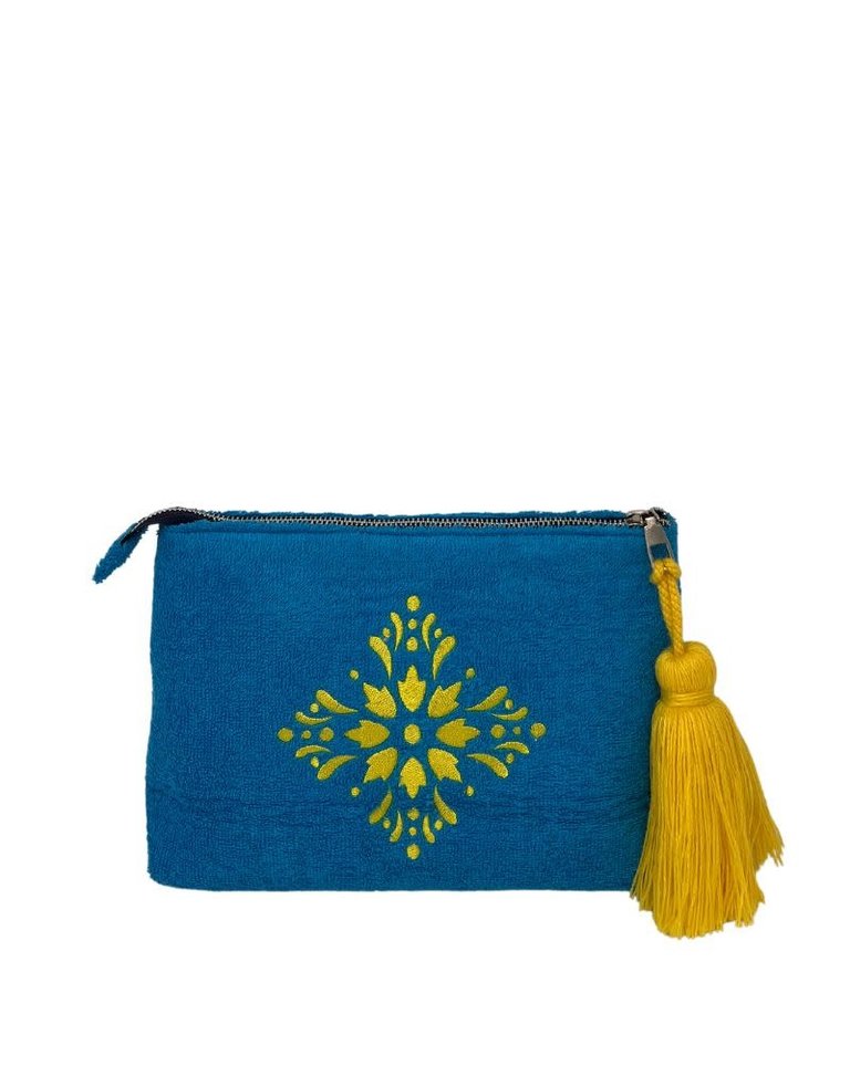 DLD Beach Terry Clutch Turquoise