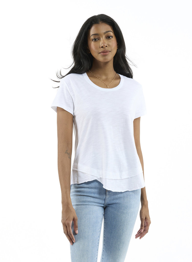 CHRLDR Ava Mock Layer T-Shirt White S23