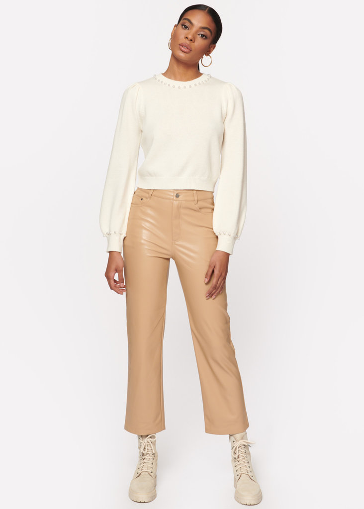 CAMI NYC Hanie Vegan Leather Pant Soy F22