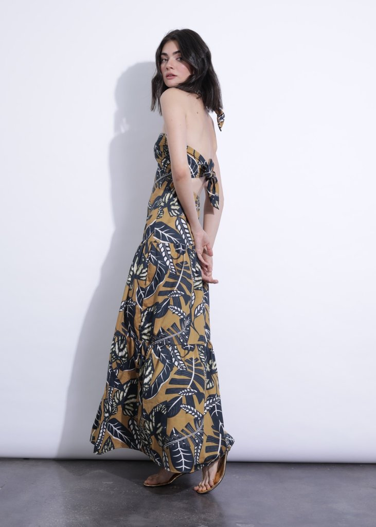 Karina Grimaldi Talia Printed Maxi Dress Selva S23