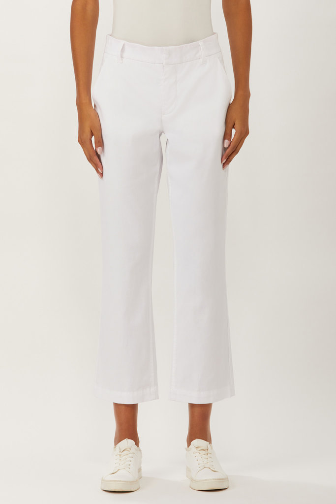 Ecru Stills Cropped Flare Pant White S23