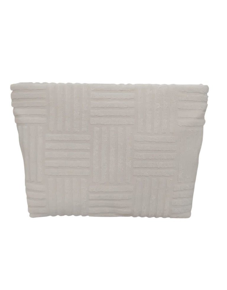 TRVL Terry Tile Large Pouch White