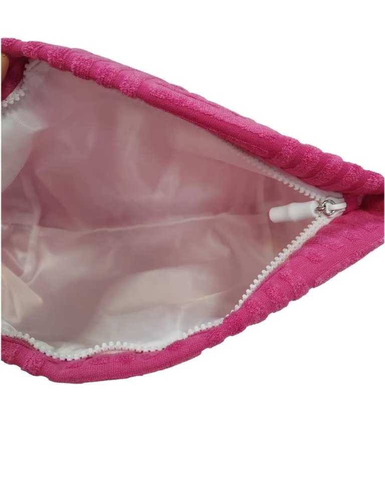 TRVL Terry Tile Large Pouch Pink