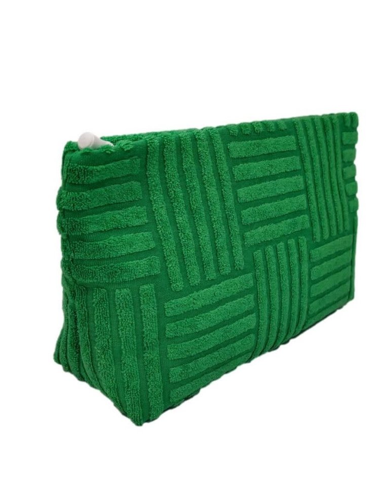 TRVL Terry Tile Medium Pouch Green