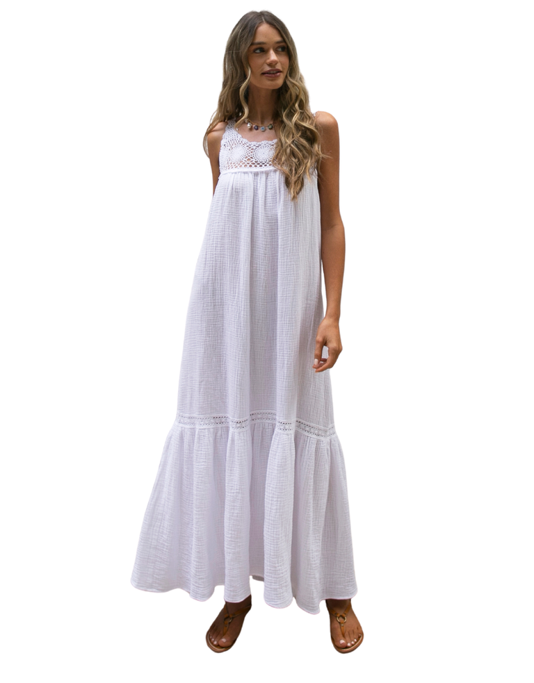 Honorine Allegra Dress White Su23
