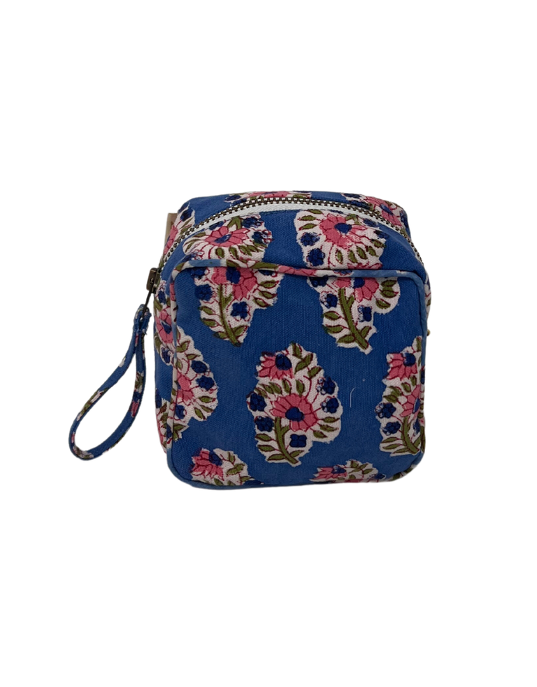 Bell Change Pouch Blue and Pink Floral 5 SU23