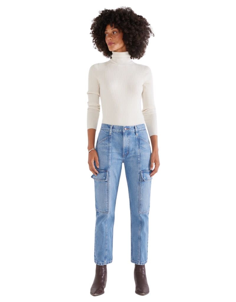 Shop Etica Pax Midrise Cargo Jean in Cold Water