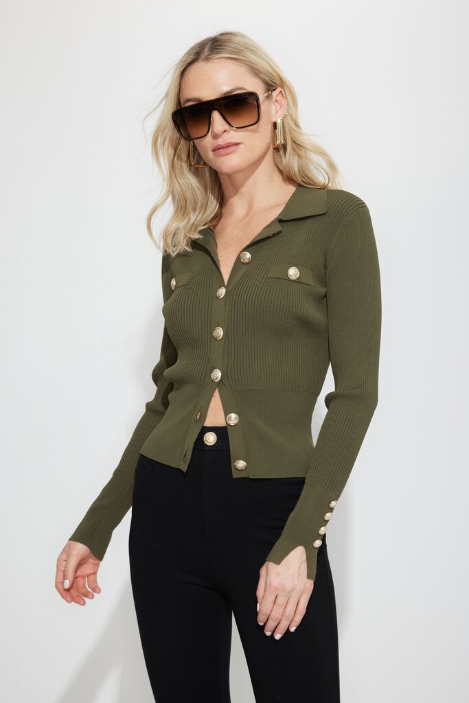 Generation Love Carter Sweater Olive F23