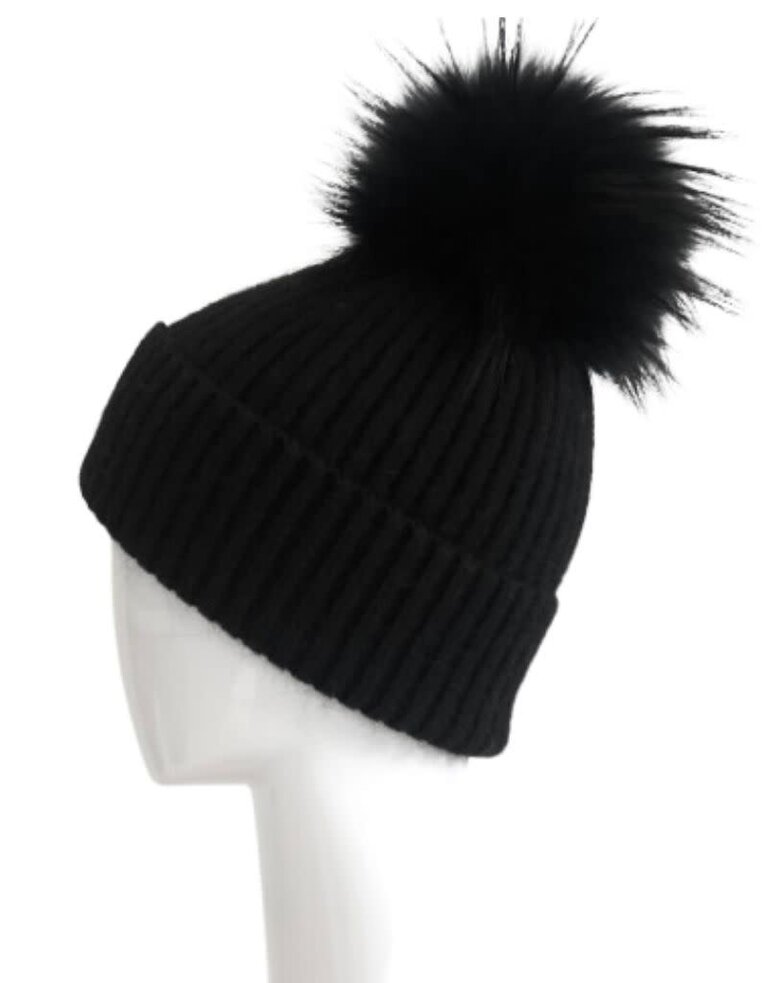 Linda Richards HA-62 Mohair Wool Hat Black