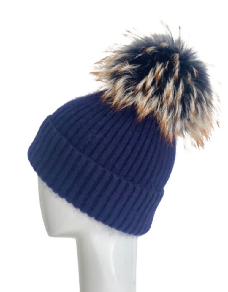 Linda Richards HA-62 Mohair Wool Hat Moonlight Blue