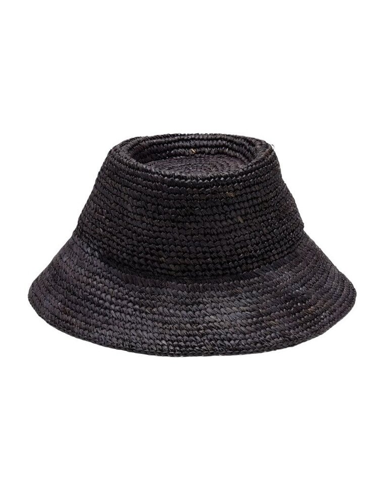 Wyeth Tali Straw Hat in Midnight Blue