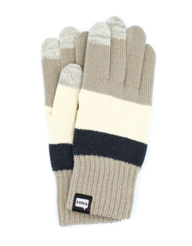 Evolg Axis Gloves Smoke Brown x Vanilla x Charcoal F23