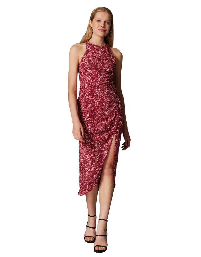 Gilner Farrar Mel Dress Bordeaux Snake H23