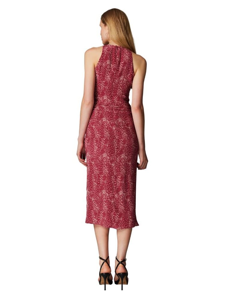 Gilner Farrar Mel Dress Bordeaux Snake H23