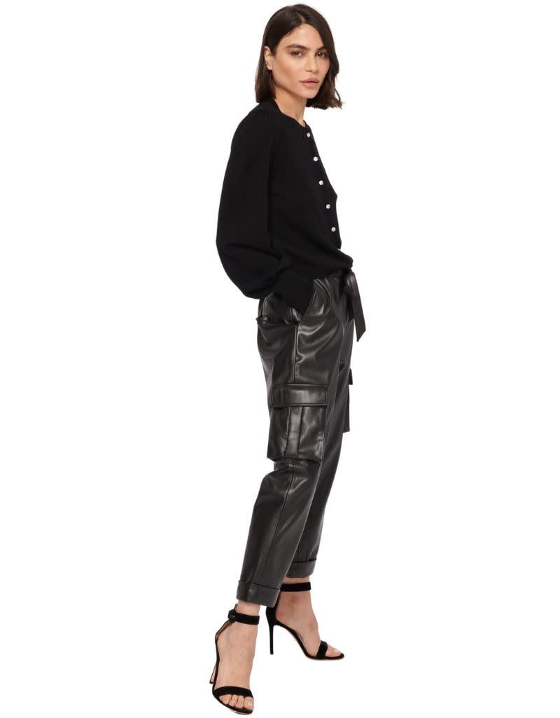 Lani Faux Leather Pant Black – Hazel Mai