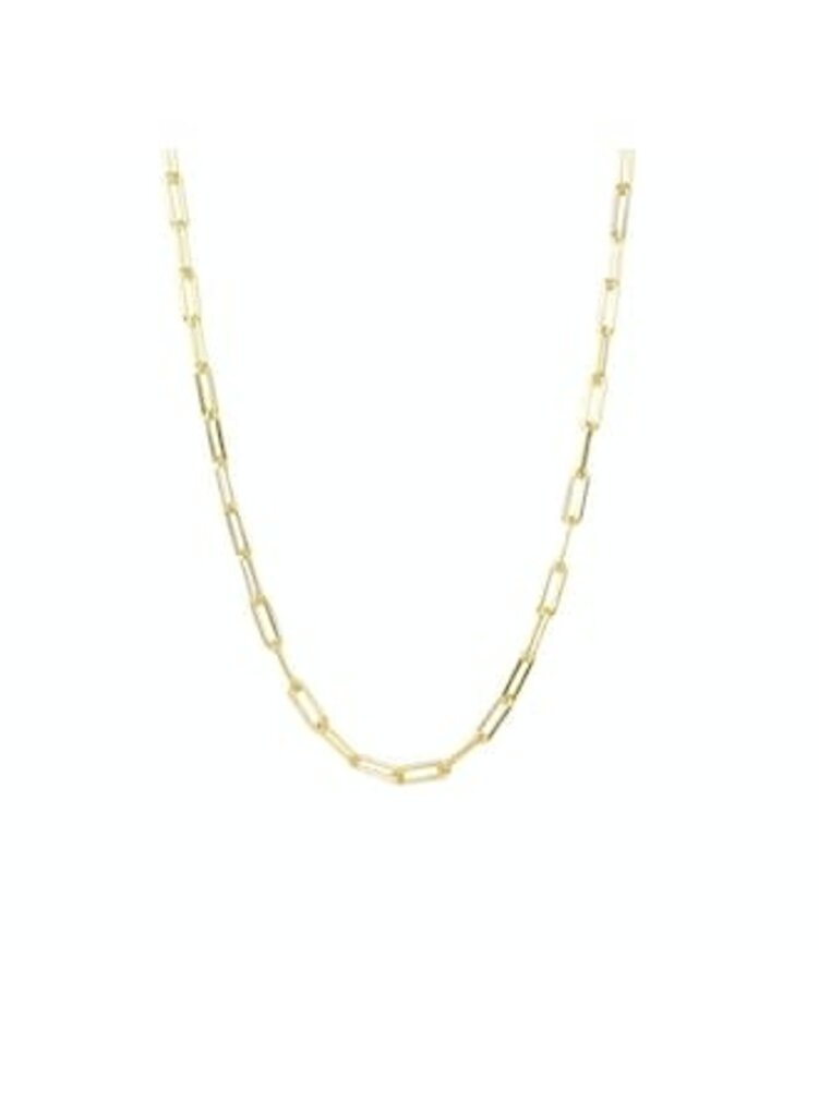 Marlyn Schiff 1642N Sterling 24" Link Necklace Gold Plated