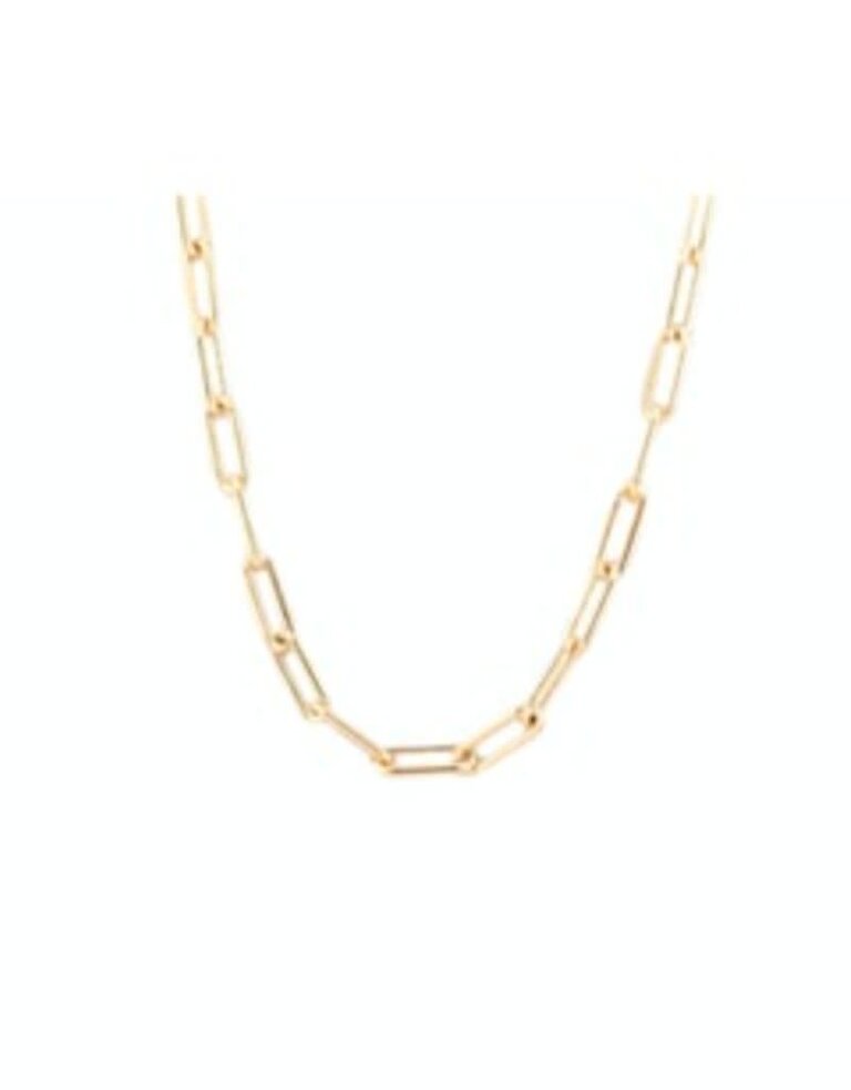 Marlyn Schiff 2509N Gold Plated-Sterling 16" Link Necklace