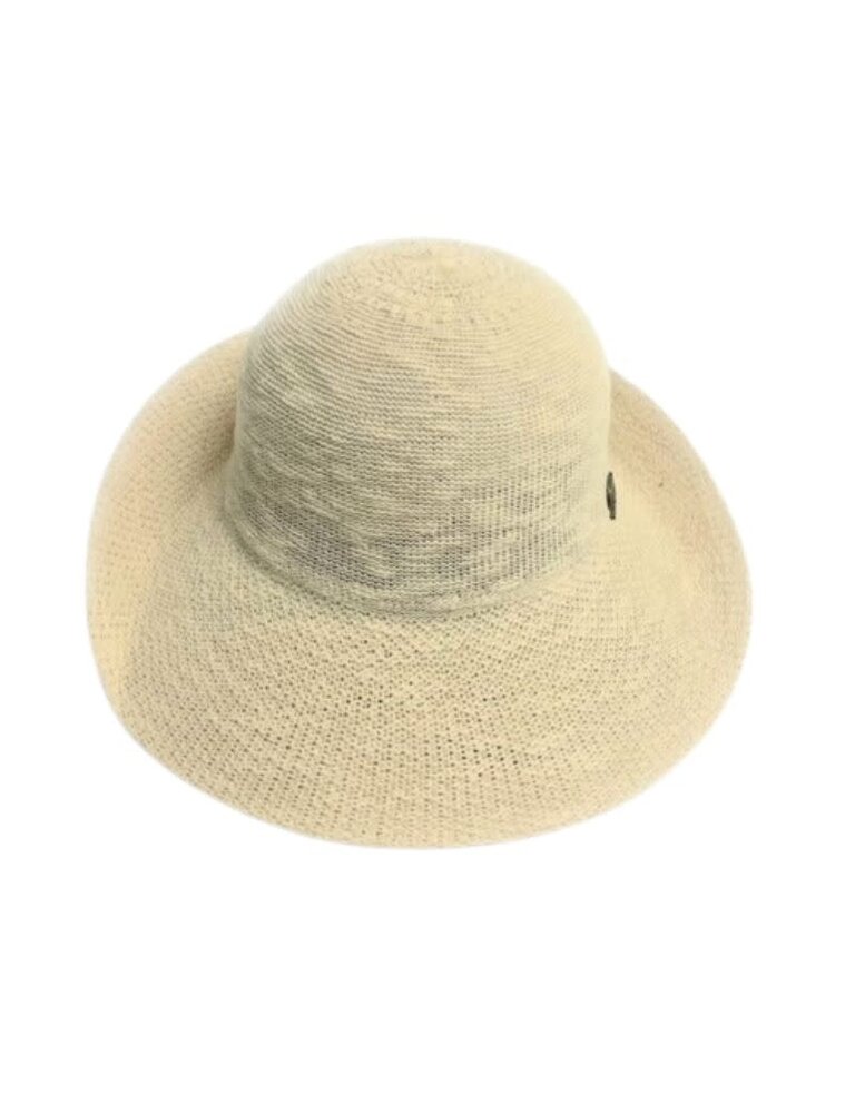Shihreen 48-244 Cotton Blend Turn Brim Hat Cream 24