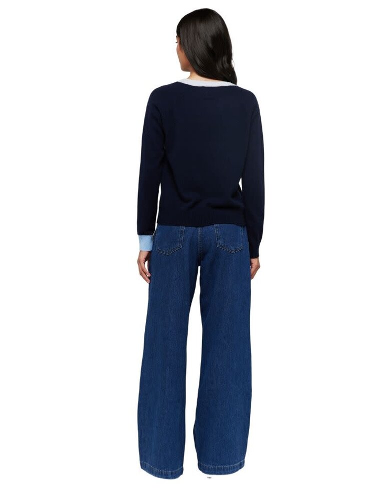 Brodie Side Wave Ivy Sweat Willow Navy S24