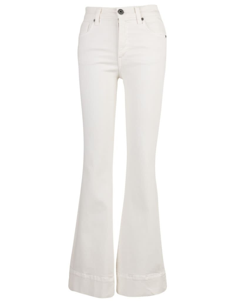 White ankle store flare jeans