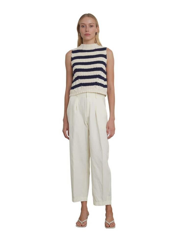 Eleven Six Lily Stripe Tank Ivory and Navy S24