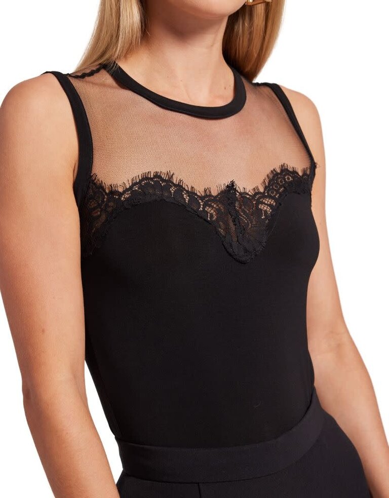 Generation Love Marilyn Lace Combo Top Black S24