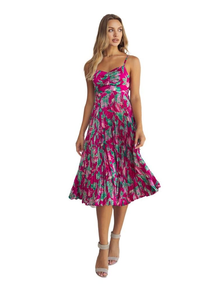 Caballero Donna Raspberry Floral Dress S24