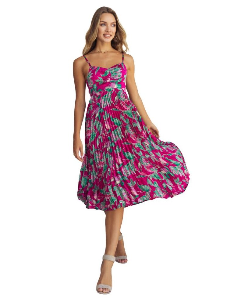 Caballero Donna Raspberry Floral Dress S24