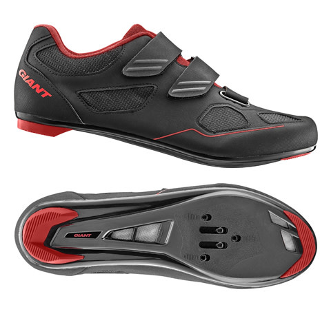 Giant GNT Bolt Road Shoe Nylon SPD/SPD SL Sole 45 Black/Red