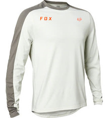 Fox Racing Fox Racing Ranger Drirelease Long Sleeve Jersey Slide - Light Grey, Men's, Medium