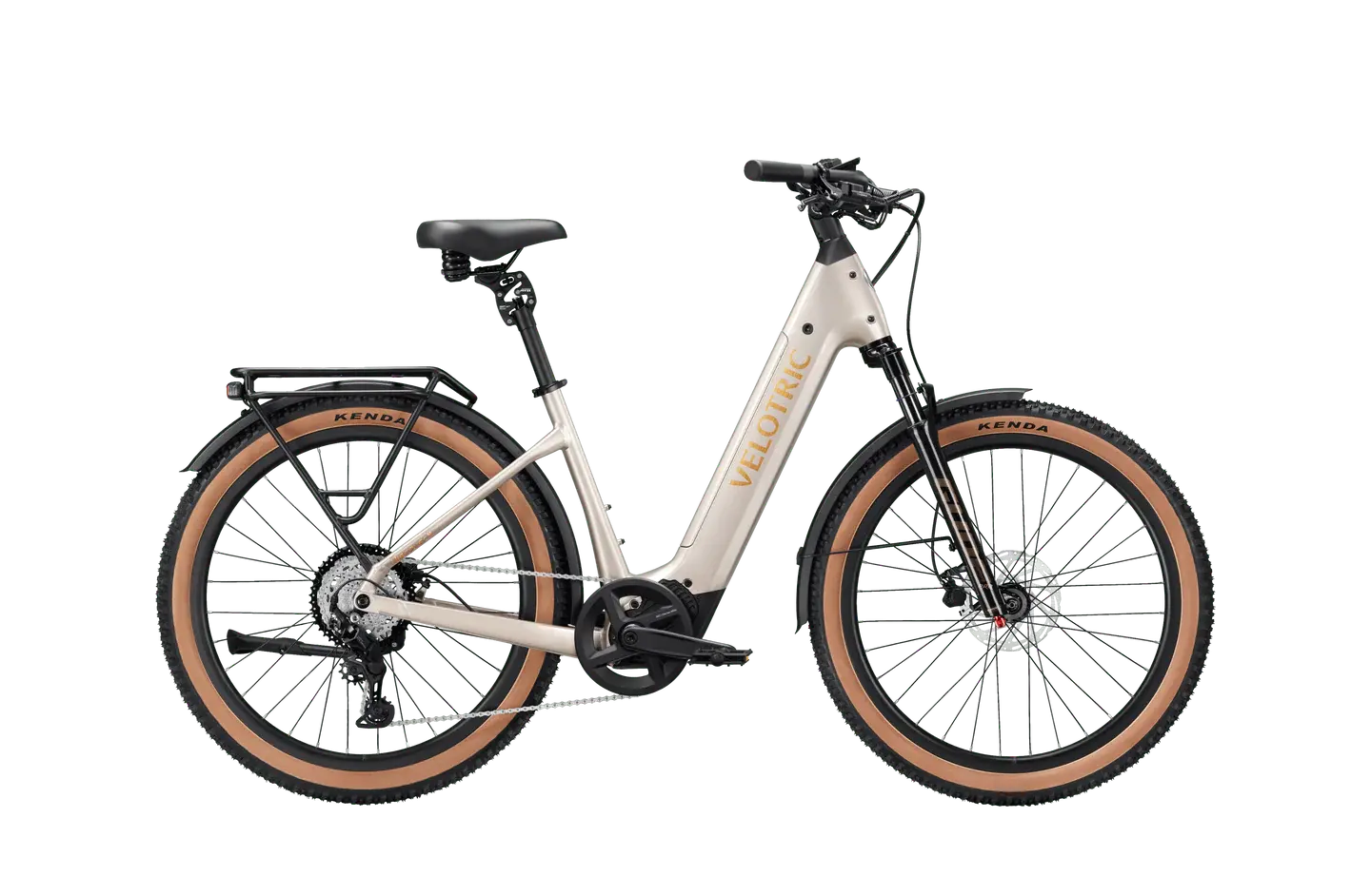 Velotric Discover Mid-Drive - Large / Step-Thru / Platinum Silver