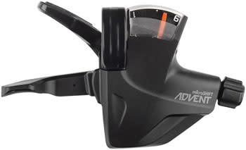 microSHIFT microSHIFT ADVENT Quick Trigger Pro Right Shifter - 1x9 Speed, Gear Indicator, Black, ADVENT Compatible Only