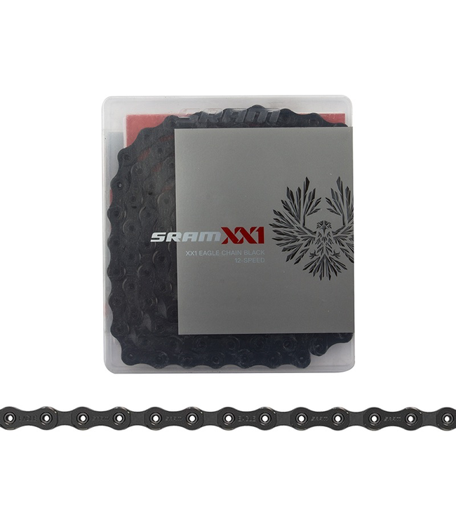 SRAM CHAIN PCXX1 EAGLE BLACK 126L W/ POWER LOCK 12S 1PCS