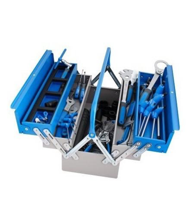 UNIOR SET OF BIKE TOOLS IN TOOL BOX
