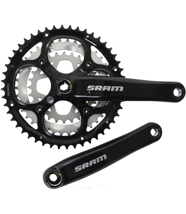 SRAM CRANK S650 SPEED 3.0 POWERSPLINE 175 BTBLK 48T 38T 28T