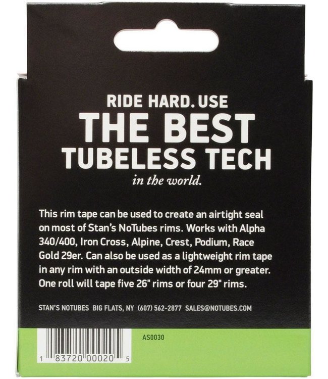 STAN'S NO TUBES TAPE RIM 10YDX21MM
