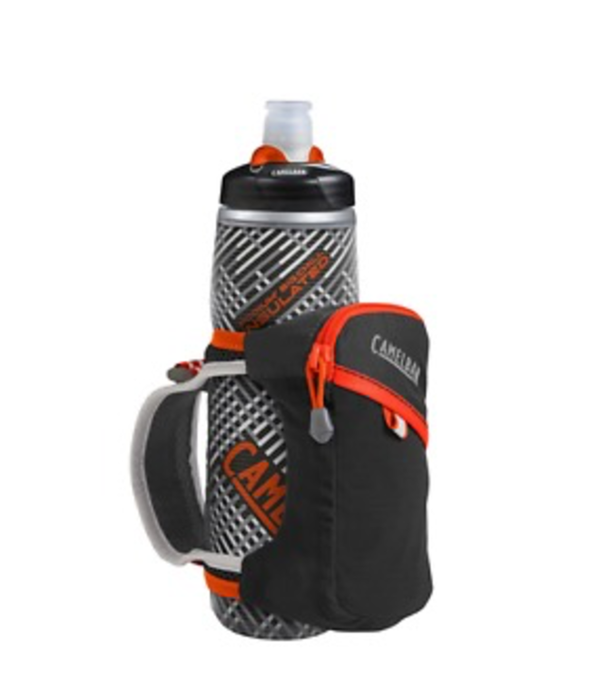 CAMELBAK QUICK GRIP CHILL 21 OZ BLACK/CHERRY TOMATO