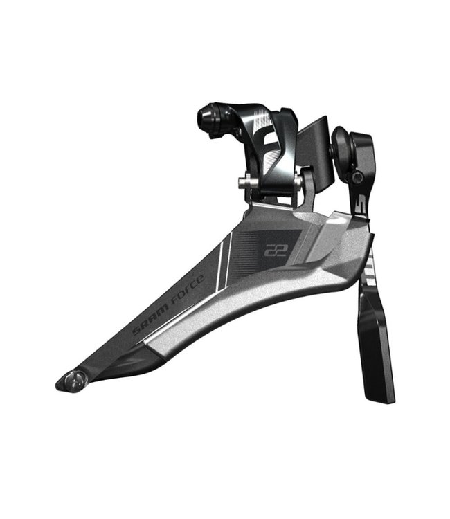 SRAM FRONT DERAILLEUR FORCE22 BRAZE-ON YAW W/CHAIN SPOTTER