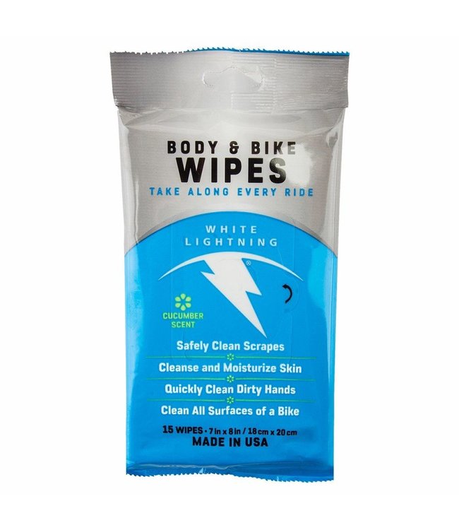 WHITE LIGHTNING BODY & BIKE WIPES