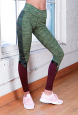 Jill Yoga Jill Yoga - Cut And Sew Legging With Mesh