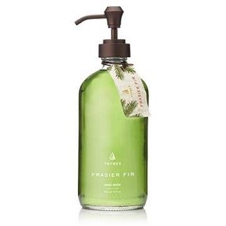 Rosemary Mint fragrance liquid hand wash in glass bottle with coordinating  tea towel in decorative gift box — Le Cadeaux