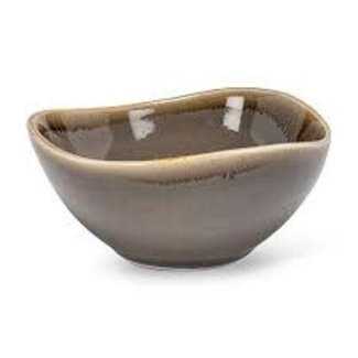 Large Rustic Rim Bowl 8.5" - Stone