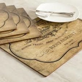 Harman Cork Backed Placemat Set of 4- Le Vieux Bistro