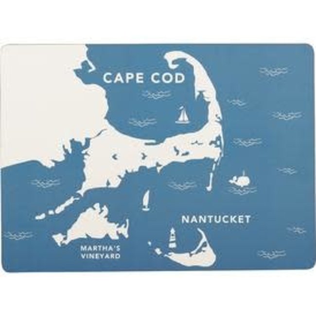 RockFlowerPaper Rock Flower Paper Cork Back Placemats S/4 - Coastal Cape Cod