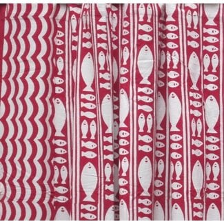 Natural Habitat Shower Curtain - Fish Red